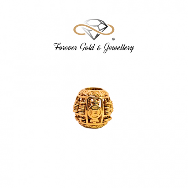 916 Gold Abacus Ball Charm
